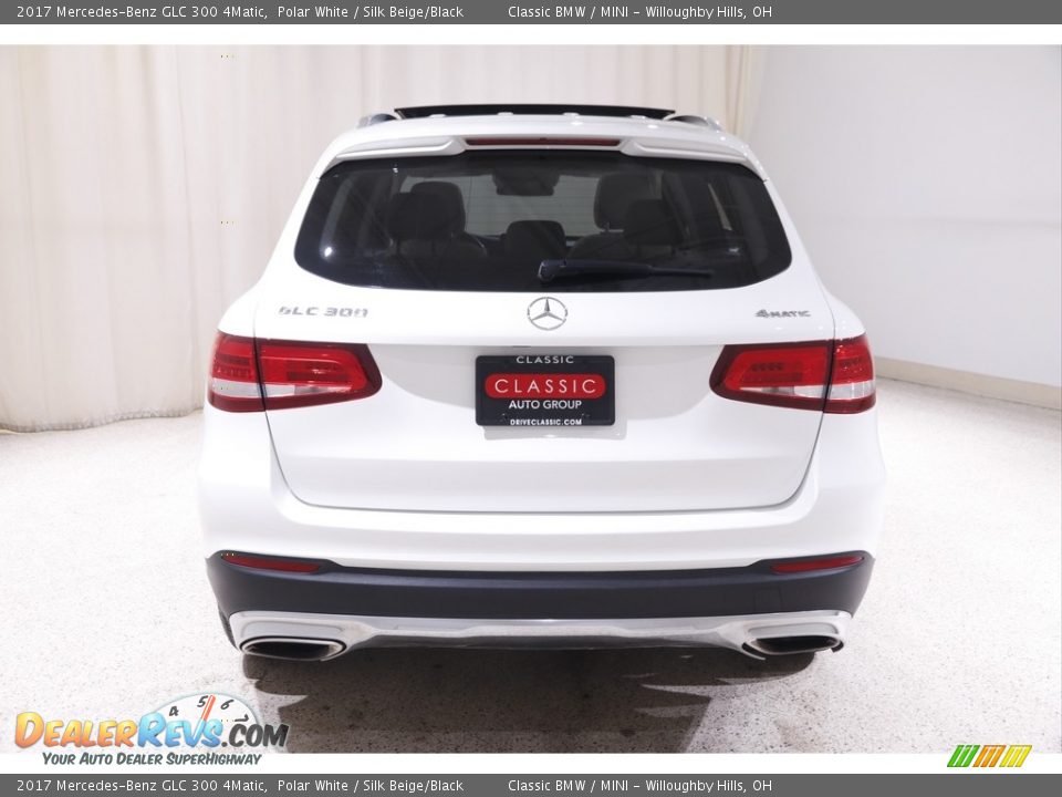 2017 Mercedes-Benz GLC 300 4Matic Polar White / Silk Beige/Black Photo #18