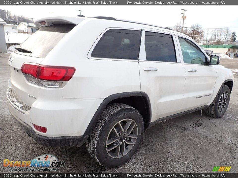 2021 Jeep Grand Cherokee Limited 4x4 Bright White / Light Frost Beige/Black Photo #6