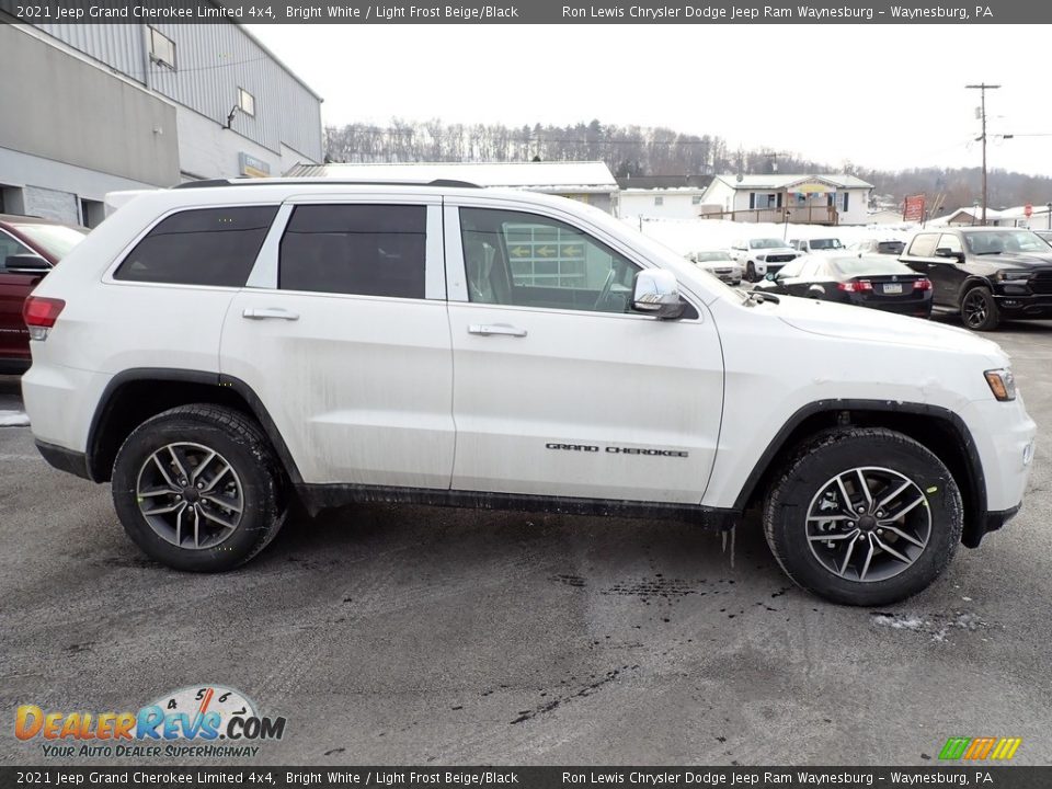 2021 Jeep Grand Cherokee Limited 4x4 Bright White / Light Frost Beige/Black Photo #7