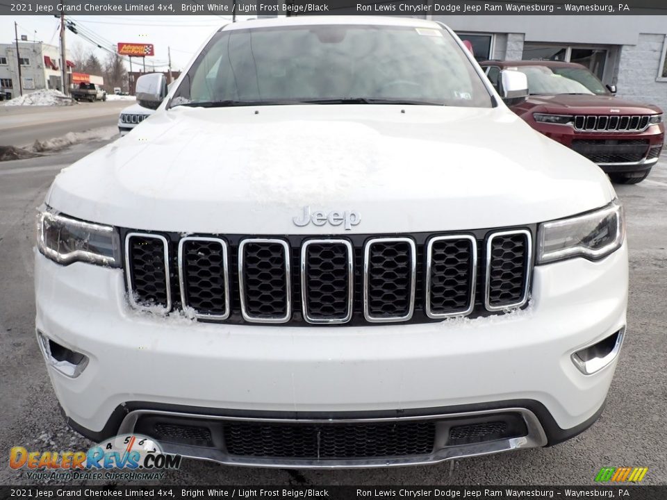 2021 Jeep Grand Cherokee Limited 4x4 Bright White / Light Frost Beige/Black Photo #9