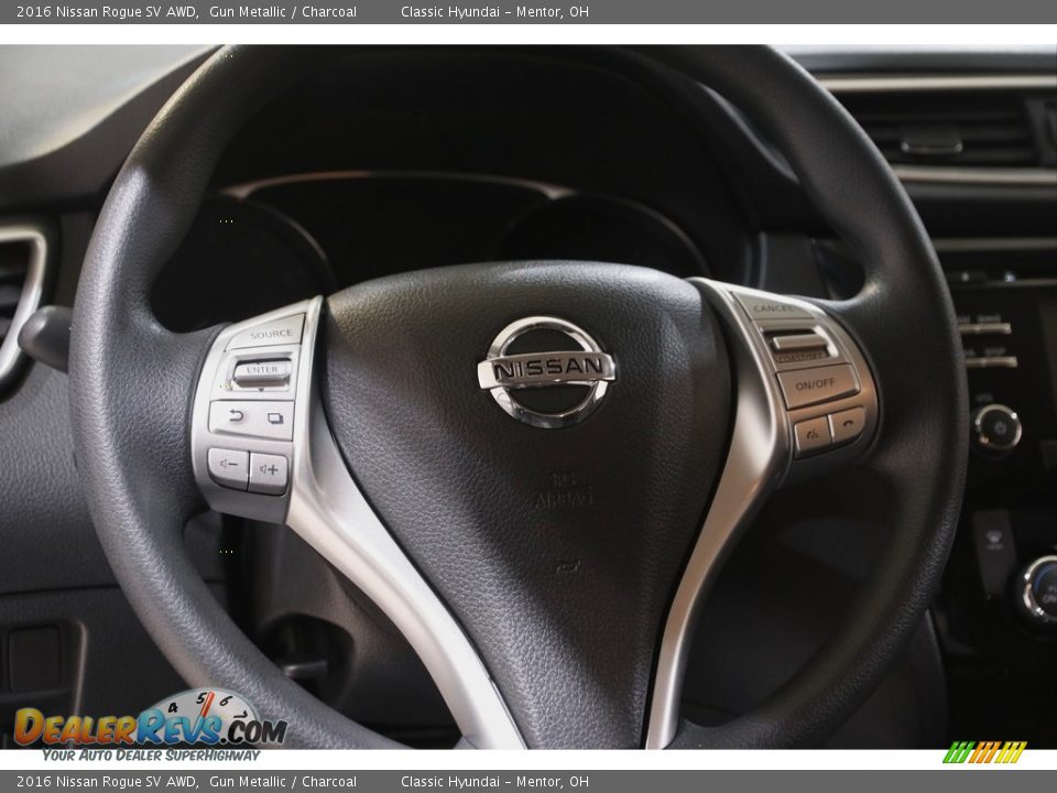 2016 Nissan Rogue SV AWD Gun Metallic / Charcoal Photo #7