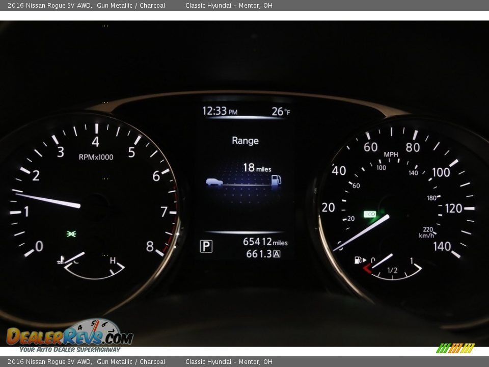 2016 Nissan Rogue SV AWD Gun Metallic / Charcoal Photo #8