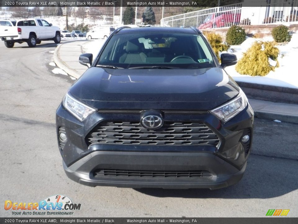 2020 Toyota RAV4 XLE AWD Midnight Black Metallic / Black Photo #12