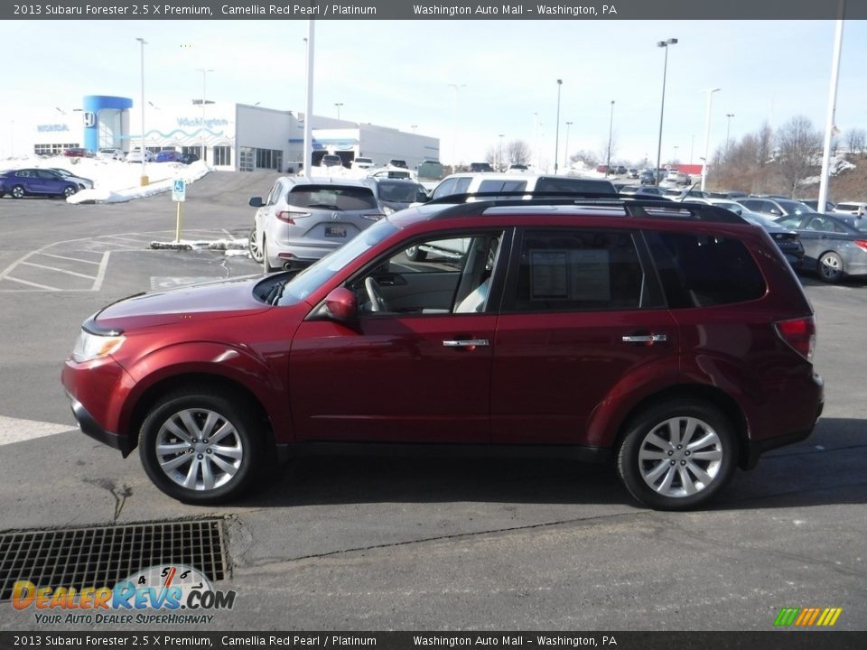 2013 Subaru Forester 2.5 X Premium Camellia Red Pearl / Platinum Photo #7