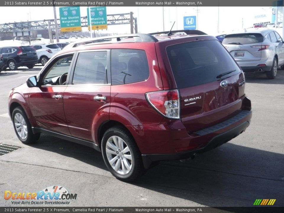 2013 Subaru Forester 2.5 X Premium Camellia Red Pearl / Platinum Photo #8