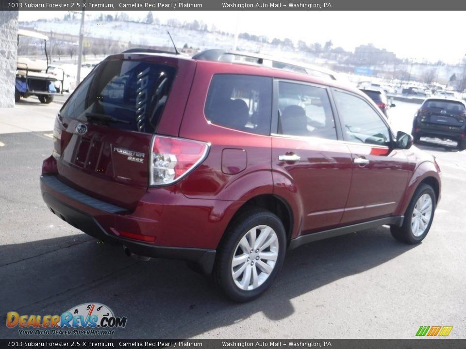 2013 Subaru Forester 2.5 X Premium Camellia Red Pearl / Platinum Photo #10