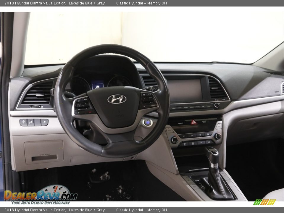 2018 Hyundai Elantra Value Edition Lakeside Blue / Gray Photo #6