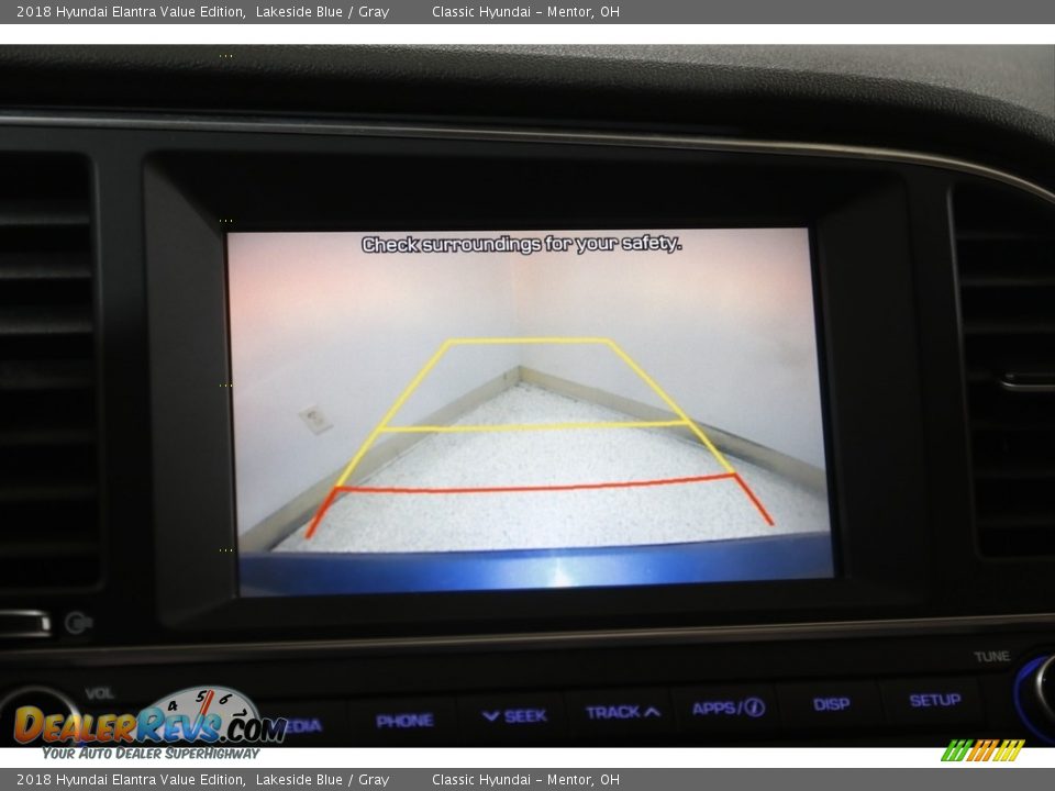 2018 Hyundai Elantra Value Edition Lakeside Blue / Gray Photo #11