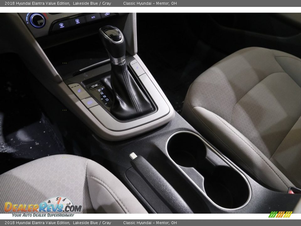 2018 Hyundai Elantra Value Edition Lakeside Blue / Gray Photo #12
