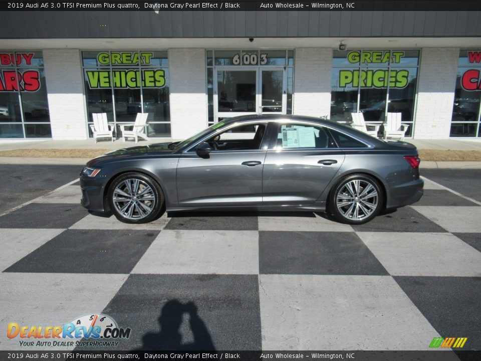 2019 Audi A6 3.0 TFSI Premium Plus quattro Daytona Gray Pearl Effect / Black Photo #1