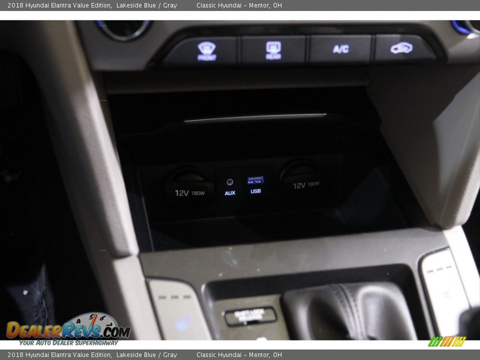 2018 Hyundai Elantra Value Edition Lakeside Blue / Gray Photo #13
