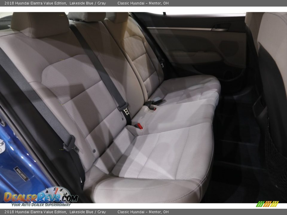 2018 Hyundai Elantra Value Edition Lakeside Blue / Gray Photo #15