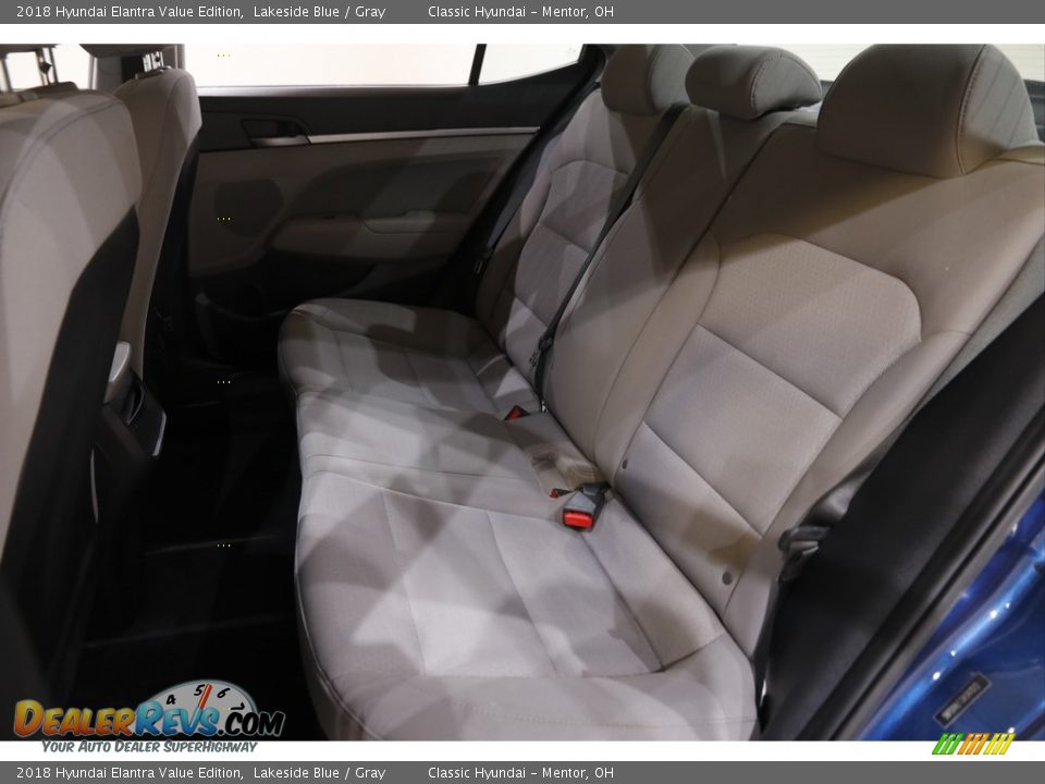 2018 Hyundai Elantra Value Edition Lakeside Blue / Gray Photo #16