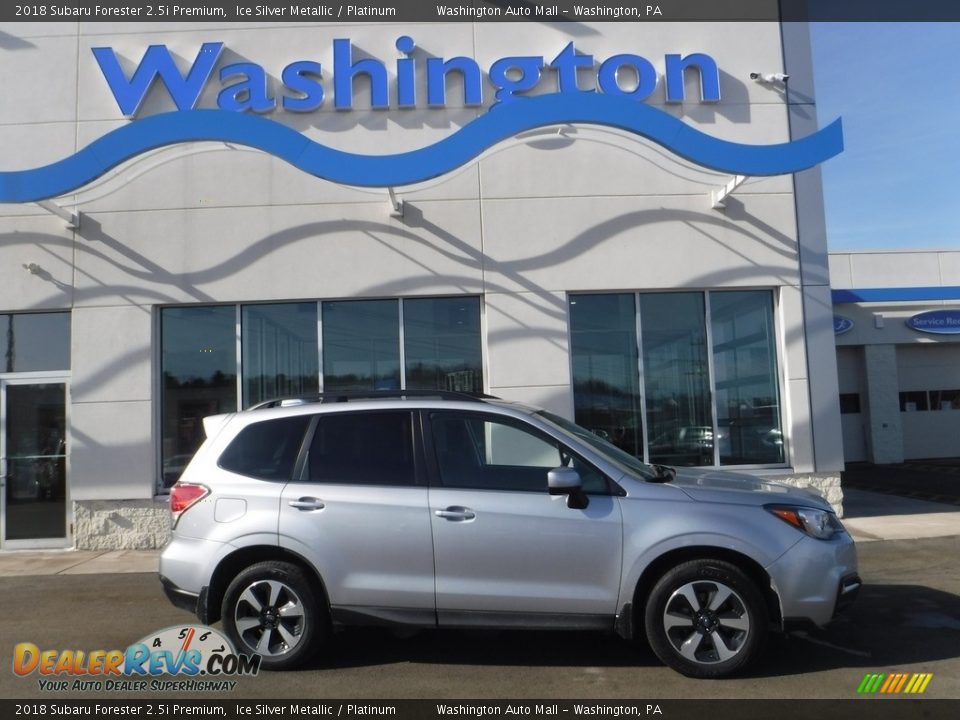 2018 Subaru Forester 2.5i Premium Ice Silver Metallic / Platinum Photo #2
