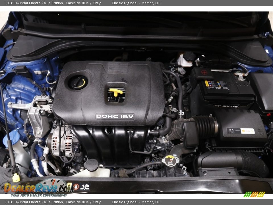 2018 Hyundai Elantra Value Edition Lakeside Blue / Gray Photo #18