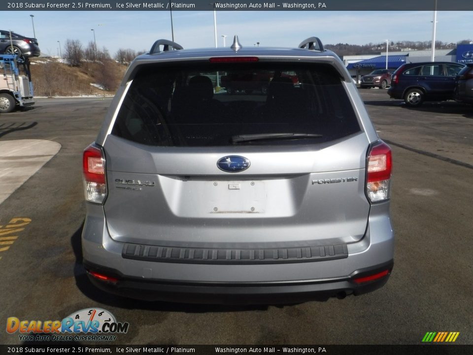 2018 Subaru Forester 2.5i Premium Ice Silver Metallic / Platinum Photo #9