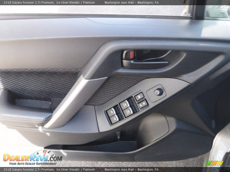 2018 Subaru Forester 2.5i Premium Ice Silver Metallic / Platinum Photo #14