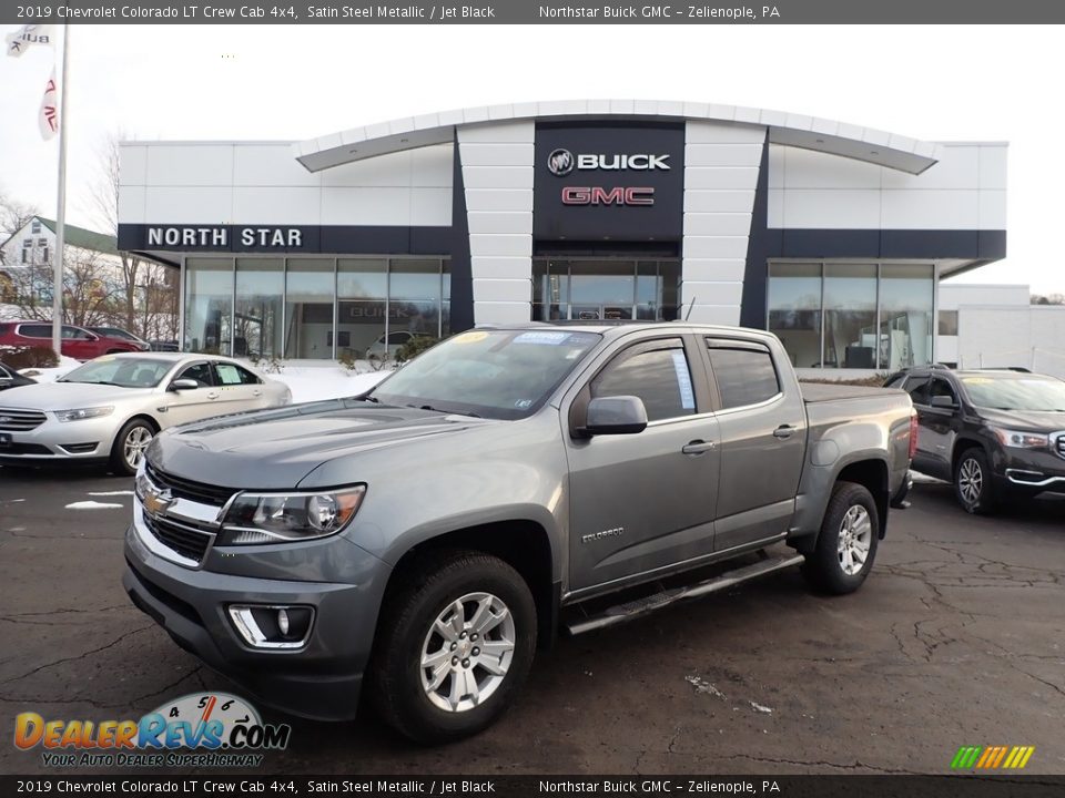 2019 Chevrolet Colorado LT Crew Cab 4x4 Satin Steel Metallic / Jet Black Photo #1