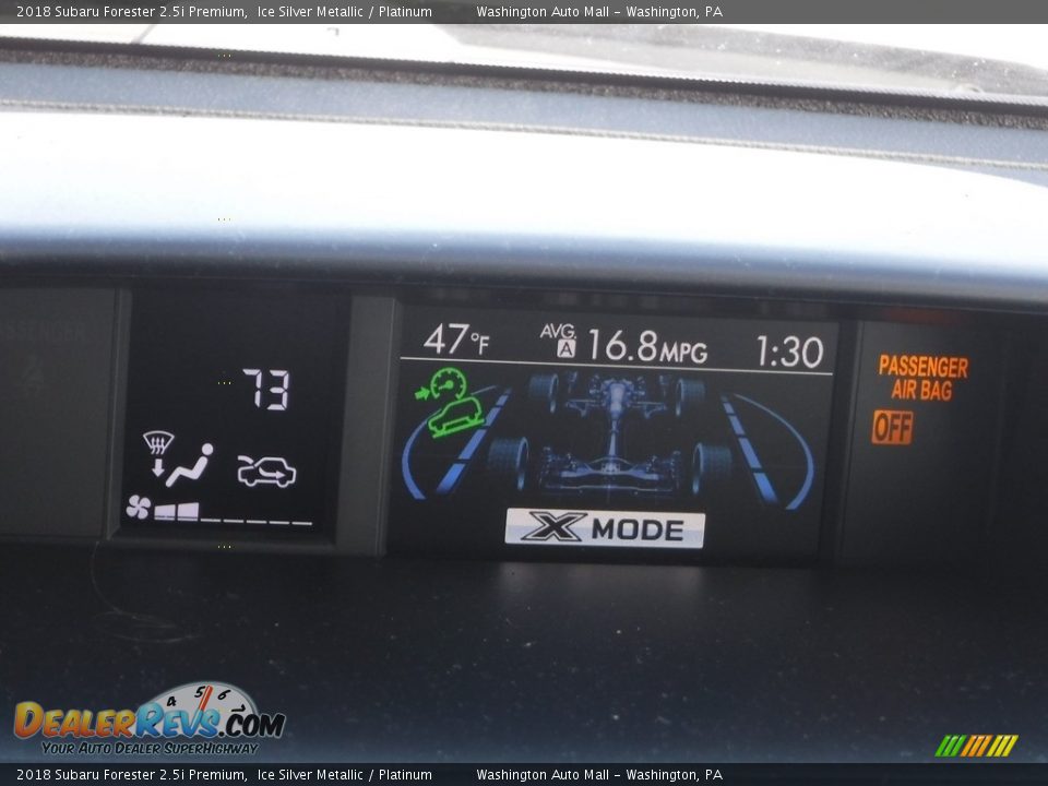 2018 Subaru Forester 2.5i Premium Ice Silver Metallic / Platinum Photo #23