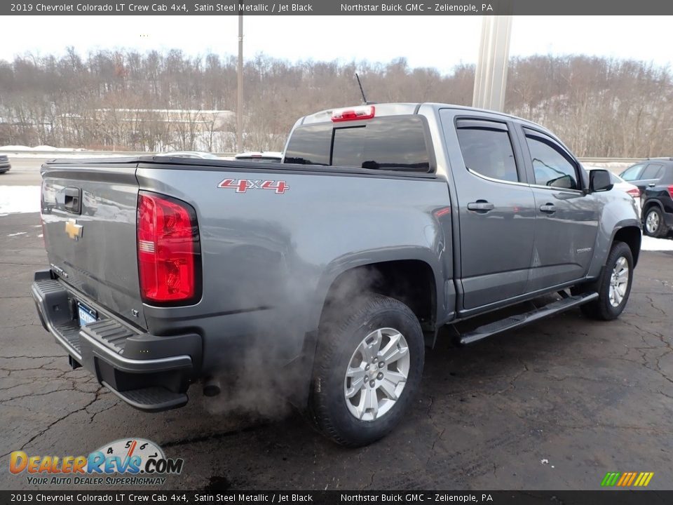 2019 Chevrolet Colorado LT Crew Cab 4x4 Satin Steel Metallic / Jet Black Photo #9