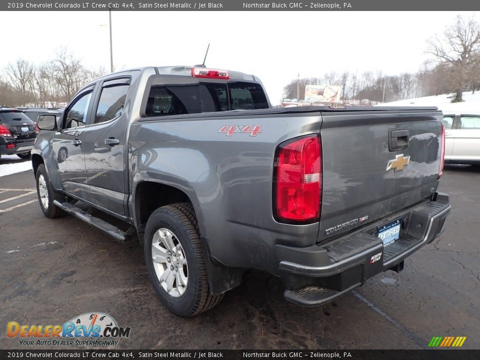 2019 Chevrolet Colorado LT Crew Cab 4x4 Satin Steel Metallic / Jet Black Photo #11