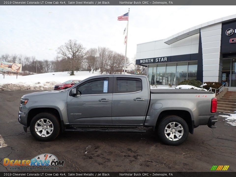 2019 Chevrolet Colorado LT Crew Cab 4x4 Satin Steel Metallic / Jet Black Photo #12