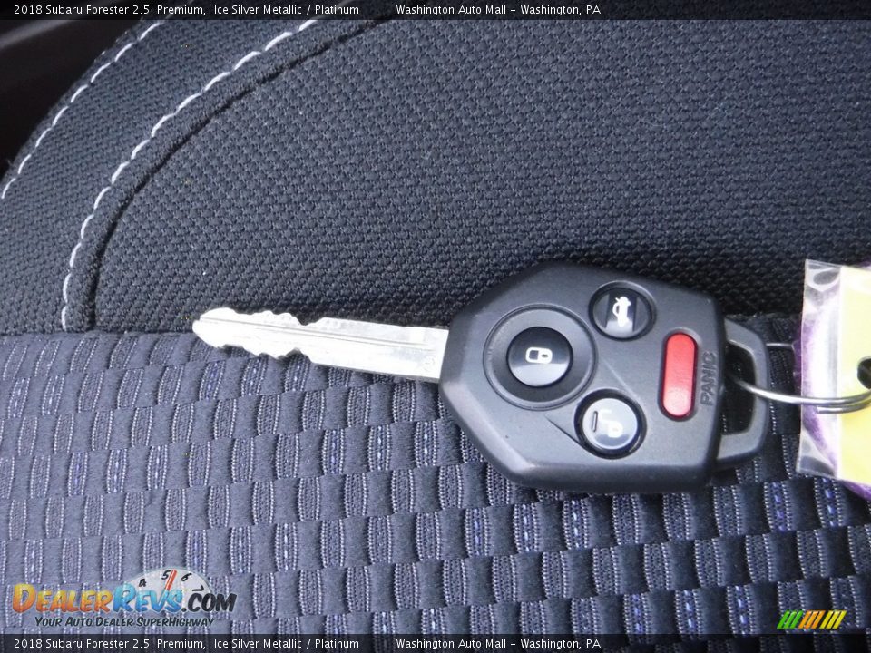 2018 Subaru Forester 2.5i Premium Ice Silver Metallic / Platinum Photo #33