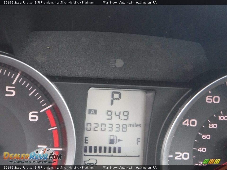2018 Subaru Forester 2.5i Premium Ice Silver Metallic / Platinum Photo #35