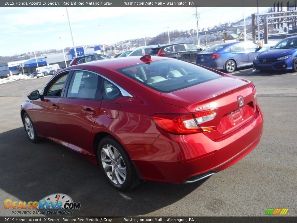 2019 Honda Accord LX Sedan Radiant Red Metallic / Gray Photo #6