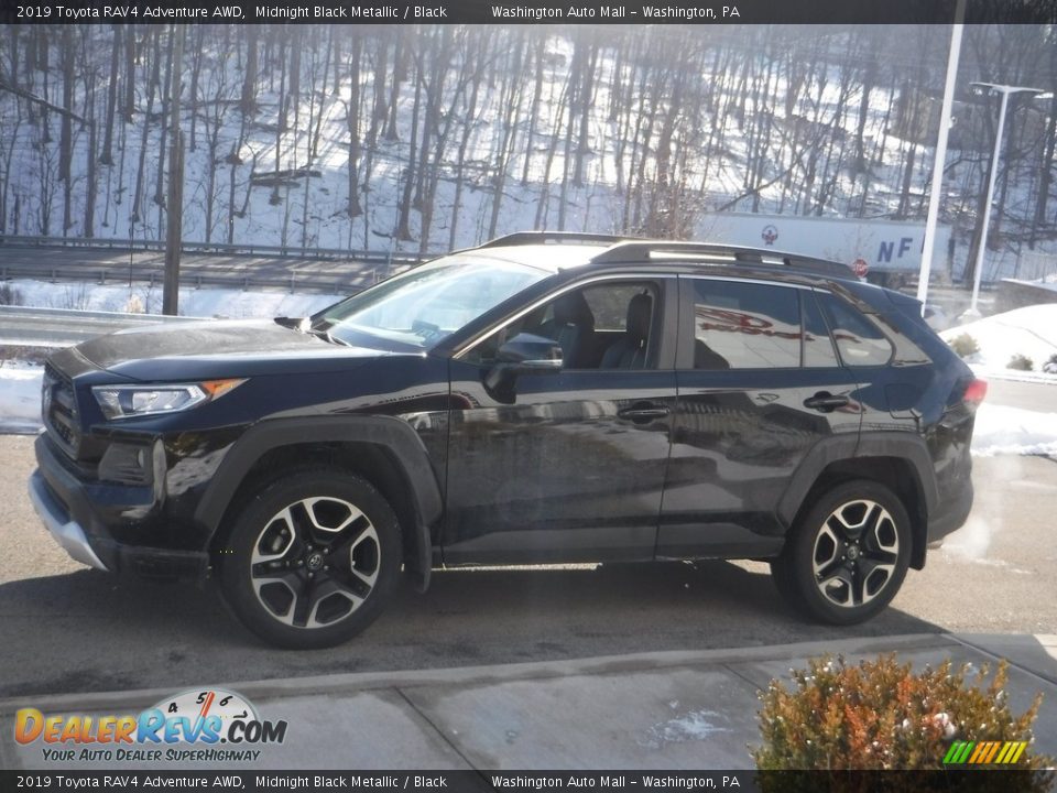 2019 Toyota RAV4 Adventure AWD Midnight Black Metallic / Black Photo #12