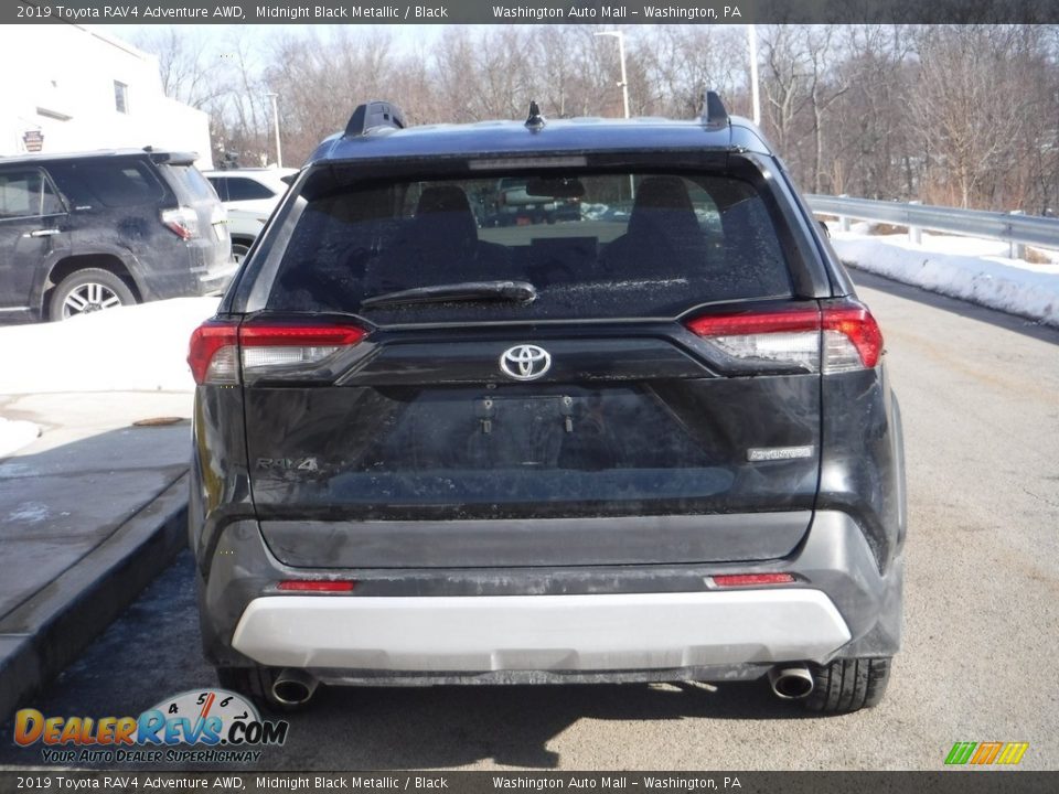 2019 Toyota RAV4 Adventure AWD Midnight Black Metallic / Black Photo #15