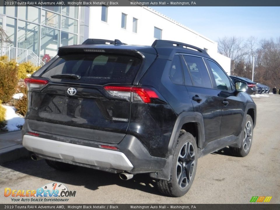 2019 Toyota RAV4 Adventure AWD Midnight Black Metallic / Black Photo #16