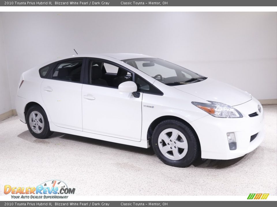 2010 Toyota Prius Hybrid III Blizzard White Pearl / Dark Gray Photo #1