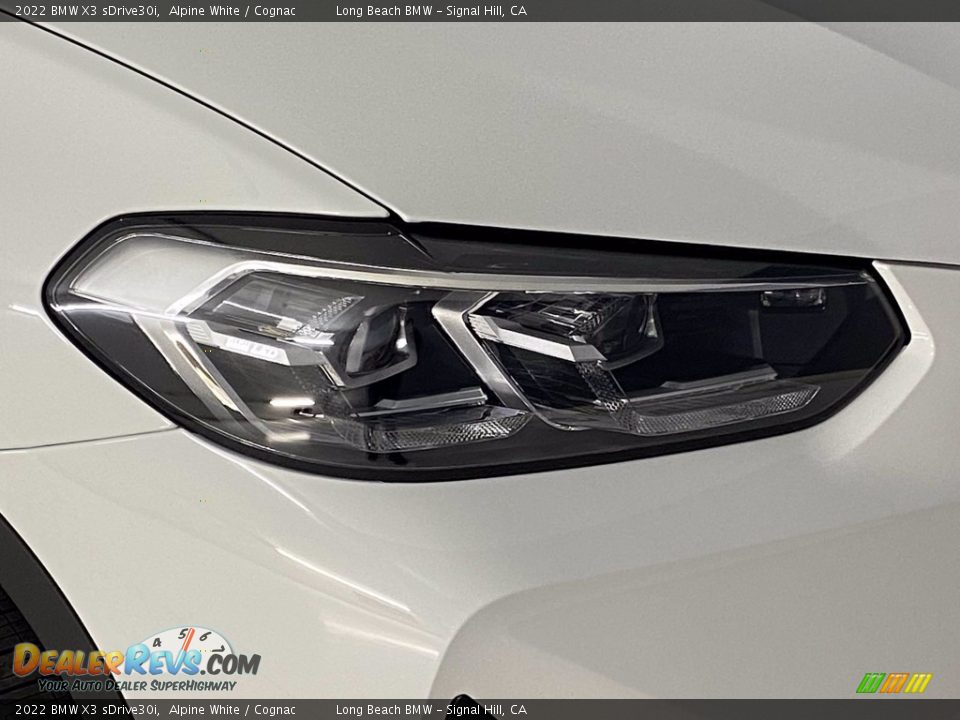 2022 BMW X3 sDrive30i Alpine White / Cognac Photo #4