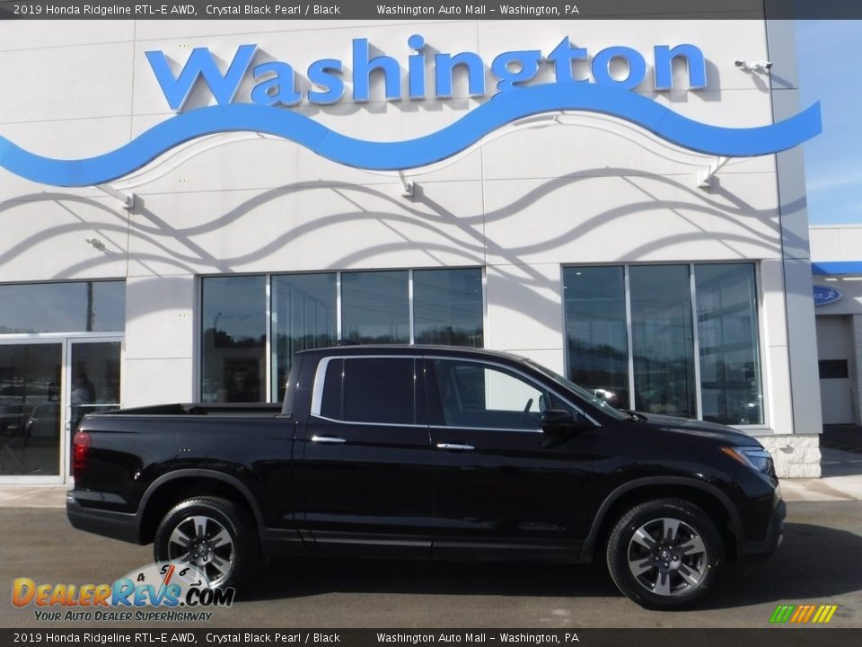 2019 Honda Ridgeline RTL-E AWD Crystal Black Pearl / Black Photo #2