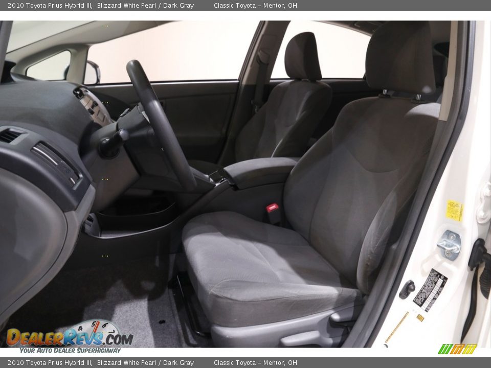 2010 Toyota Prius Hybrid III Blizzard White Pearl / Dark Gray Photo #5