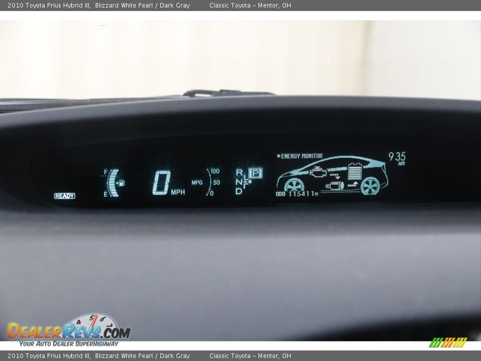 2010 Toyota Prius Hybrid III Blizzard White Pearl / Dark Gray Photo #8