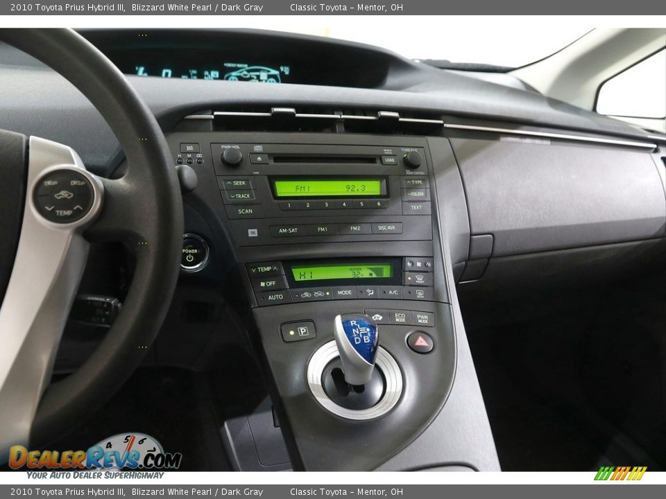 2010 Toyota Prius Hybrid III Blizzard White Pearl / Dark Gray Photo #9