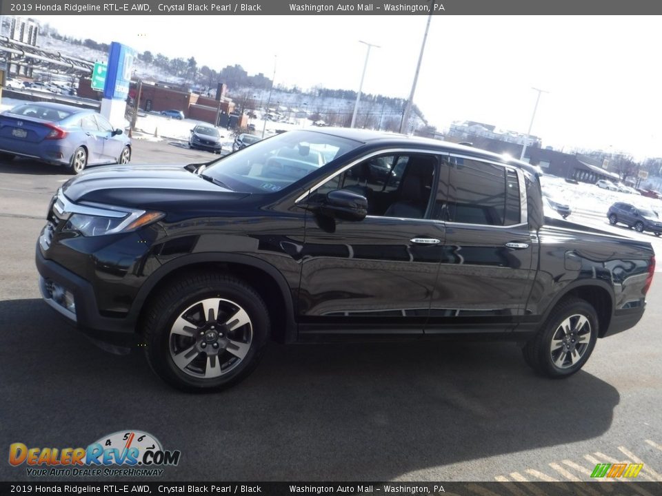 2019 Honda Ridgeline RTL-E AWD Crystal Black Pearl / Black Photo #7