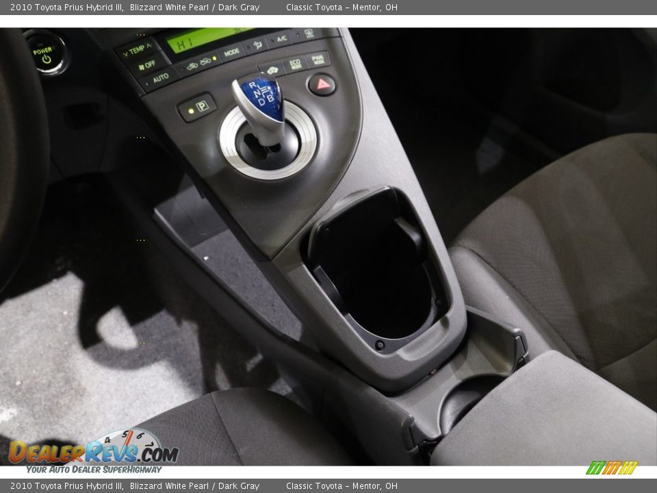 2010 Toyota Prius Hybrid III Blizzard White Pearl / Dark Gray Photo #10