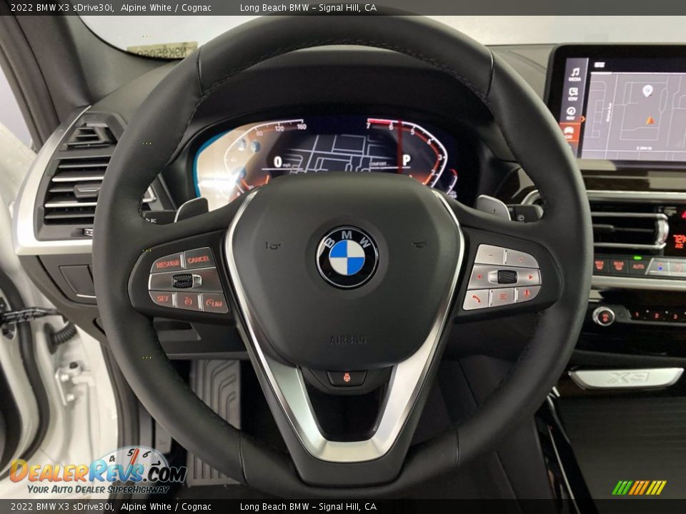 2022 BMW X3 sDrive30i Alpine White / Cognac Photo #14