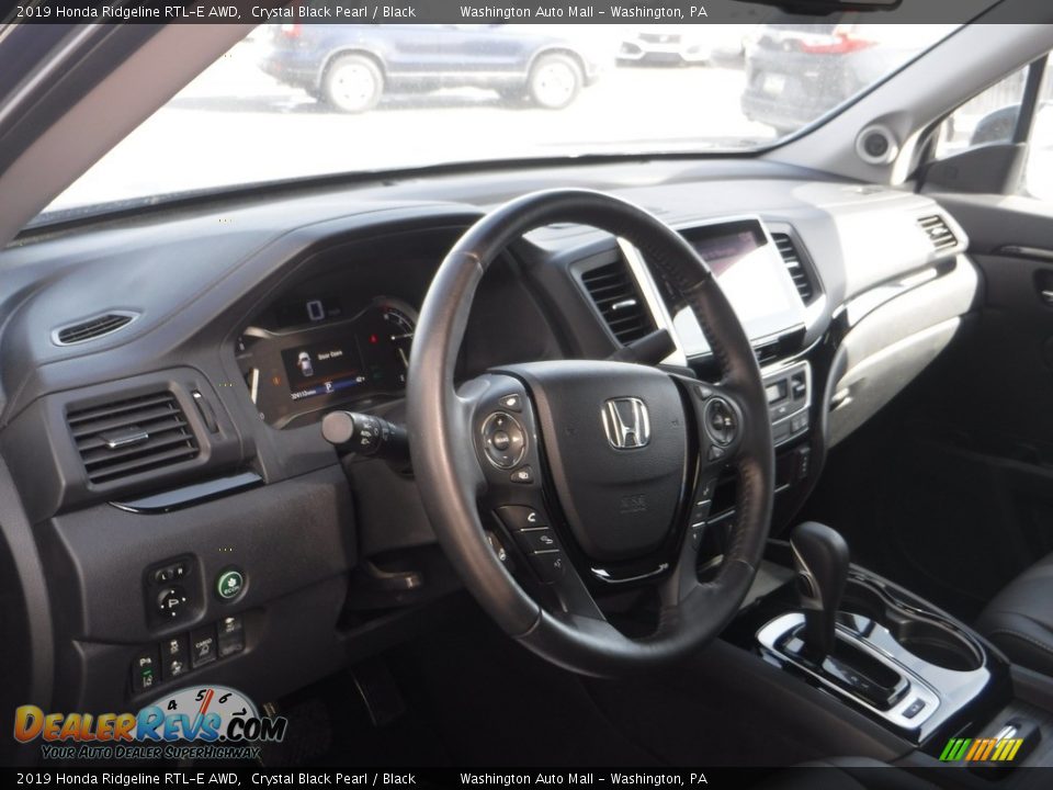 2019 Honda Ridgeline RTL-E AWD Crystal Black Pearl / Black Photo #16