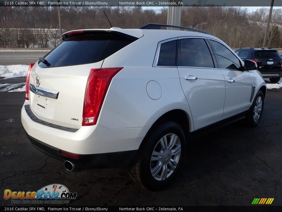 2016 Cadillac SRX FWD Platinum Ice Tricoat / Ebony/Ebony Photo #9