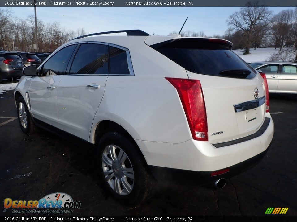 2016 Cadillac SRX FWD Platinum Ice Tricoat / Ebony/Ebony Photo #12