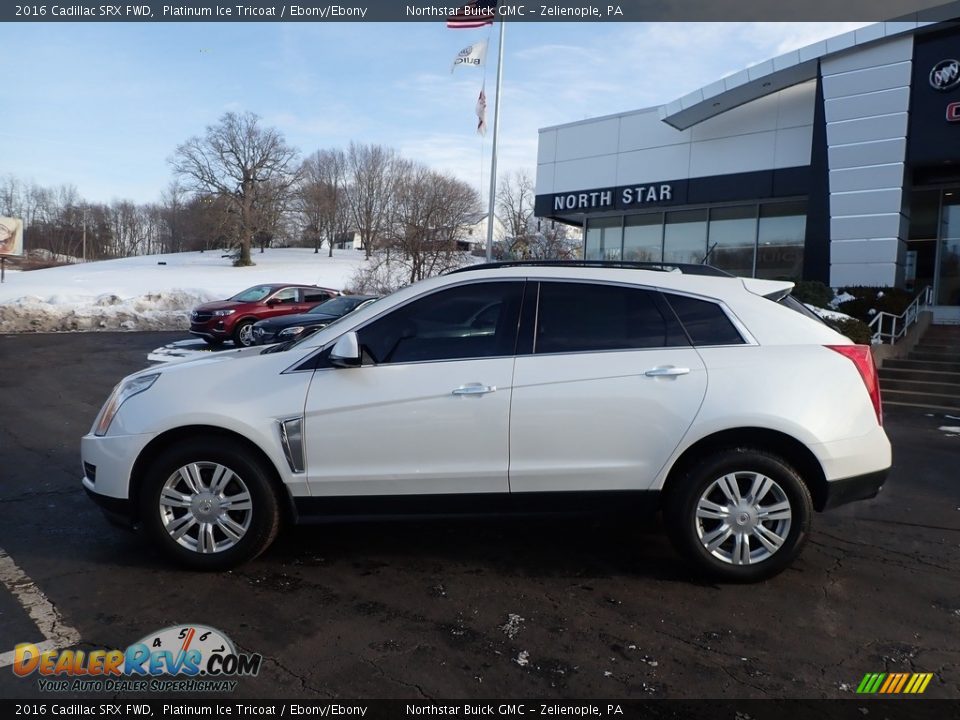 2016 Cadillac SRX FWD Platinum Ice Tricoat / Ebony/Ebony Photo #13