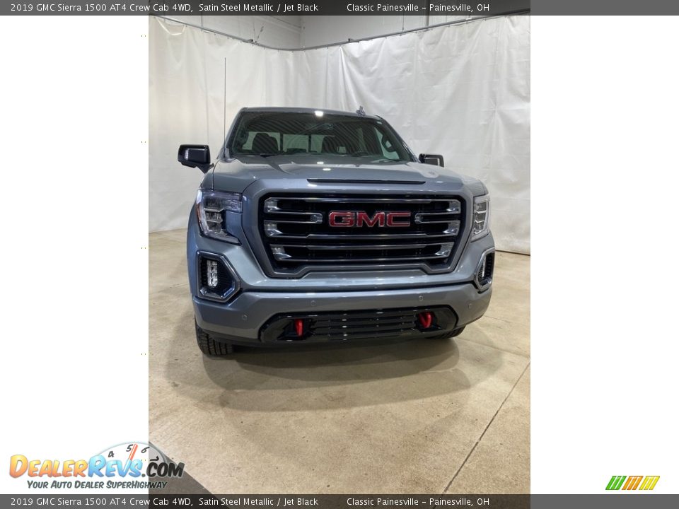 2019 GMC Sierra 1500 AT4 Crew Cab 4WD Satin Steel Metallic / Jet Black Photo #3