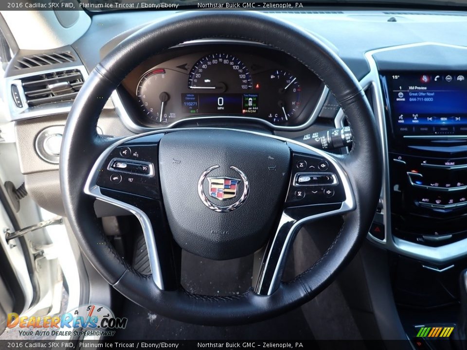 2016 Cadillac SRX FWD Platinum Ice Tricoat / Ebony/Ebony Photo #21