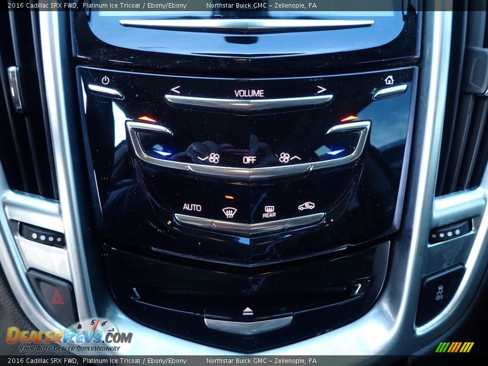 2016 Cadillac SRX FWD Platinum Ice Tricoat / Ebony/Ebony Photo #23