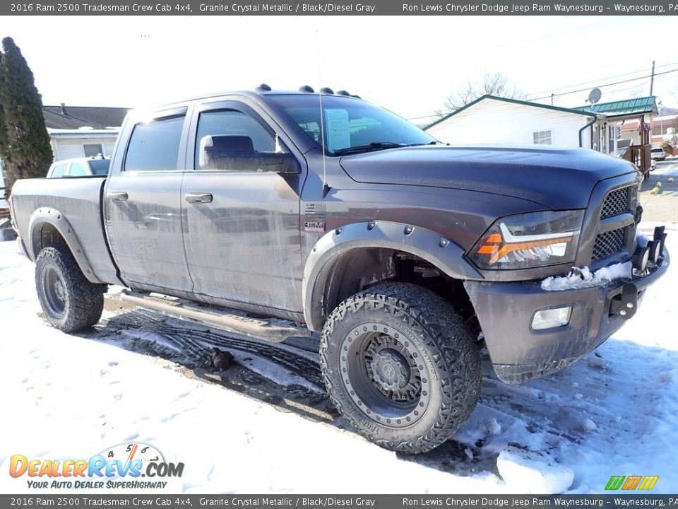 2016 Ram 2500 Tradesman Crew Cab 4x4 Granite Crystal Metallic / Black/Diesel Gray Photo #4