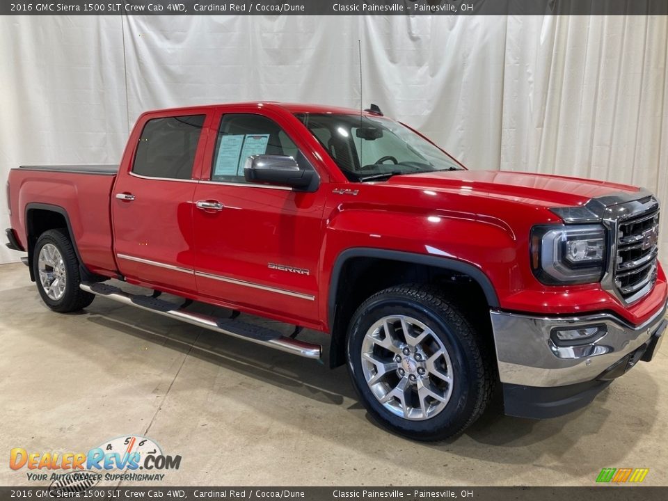 2016 GMC Sierra 1500 SLT Crew Cab 4WD Cardinal Red / Cocoa/Dune Photo #1